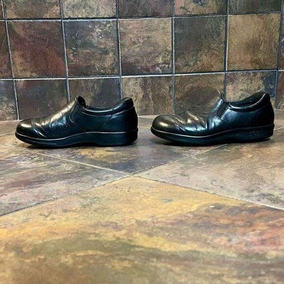 SAS Tripad Comfort Viva Black Slip-on Leather Shoes 6 - Picture 5 of 13